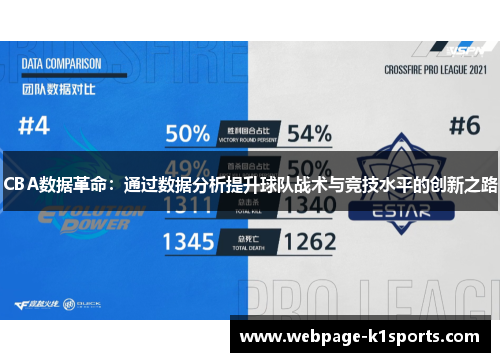 CBA数据革命：通过数据分析提升球队战术与竞技水平的创新之路